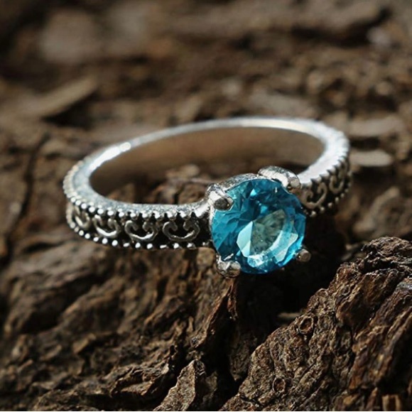 5-Pc stackable silver rings - Picture 5 of 6